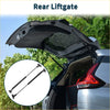Black metal rear liftgate with sleek modern design shown from back for toyota land cruiser rear hatch lift supports