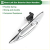 Rear left exterior door handle for toyota land cruiser 2008-2021 with chrome finish and integrated black electronic part