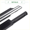 Rear left weatherstrip window seal for toyota reiz 2010-2017 with sleek black and silver car door sill scuff plates