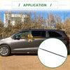 Black windshield wiper blade showing back side for rear left weatherstrip window seal on toyota sienna 2011-2022