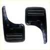 Black plastic rear mudguard mud flaps with matte finish and three ridges for toyota hilux sr5 kun26 2wd