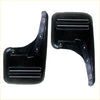Black plastic rear mudguard mud flap for toyota hilux sr5 kun26 with matte finish and three horizontal ridges