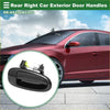 Black glossy rear right exterior door handle for toyota avalon 1995 to 1999 with spring-loaded mechanism and yellow accent