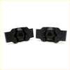 Black plastic clip connectors for rear spring bumper used in toyota hilux revo 2015-2023 shown from back side