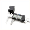 Black rubber rear stabilizer shaft for nissan leopard coupe 1980-1986 shown with digital caliper measuring 18.37 mm