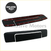 Black and red rear tailgate handle door cover trims with sleek modern design for ford ranger 2012-2022