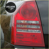 Rear taillights x2 for chrysler 300 300c 2005-2007 showing back side with red clear lens and horizontal light bars