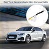 Black wire harness cable with white connector and yellow rca plug for rear view camera adapter for toyota levin 2021 backside