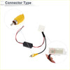 Rear view camera adapter wire harness cable for toyota rav4 with yellow rca connector black adapter and white plug
