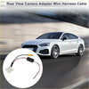 Black plastic rear view camera adapter wire harness cable with red black wires and yellow rca connector for toyota rav4