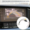 Black and white rca cable adapter with red and black wires for rear view camera installation on toyota rav4 2013-2018