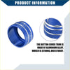 Blue aluminum alloy rear view mirror switch knob cover for toyota sienta 170 series with diamond texture and silver rings