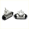 Silver metallic rear wheel brake cylinder with black rubber parts for nissan violet auster t12 u12 1986-1990