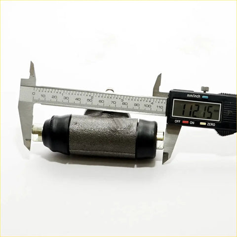 Rear wheel brake cylinder for mazda b series b2600 b2900 1998-2006 in gray metal with black rubber end caps