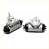Silver metallic rear wheel brake cylinder with black rubber parts for nissan prairie axxess liberty 1988-1998