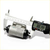 Silver metallic rear wheel brake master cylinder with black rubber caps measured at 88.14 mm for nissan Prairie