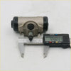 Rear wheel brake cylinder for toyota hilux kun26 sr5 2005-2015 gray metallic with black rubber caps and threaded bolt