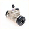Rear wheel brake cylinder for toyota hilux kun26 sr5 2005-2015 gray metallic with black rubber caps and threaded bolt assembly