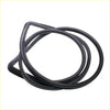 Black rubber rear window weatherstrip with triangular cutout and circular loops for mitsubishi triton 1996-2006
