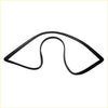Black rubber rear windscreen weatherstrip seal for toyota hilux 1983-1998 car door frame back side view