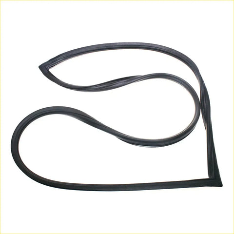 Rear windshield weatherstrip for Mitsubishi Galant Chrysler Valiant black rubber with smooth flexible texture and tapered ends