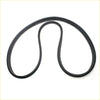 Black rubber weatherstrip seal for rear windshield on mitsubishi triton 1986-1996 shown from back side