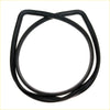 Black rubber rear windshield weatherstrip gasket for toyota hilux 1979-1983 with smooth flexible texture and rounded edges
