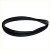 Black rubber rear windshield weatherstrip with smooth rounded profile for Toyota Hilux RN20 RN25 RN27 1972-1978
