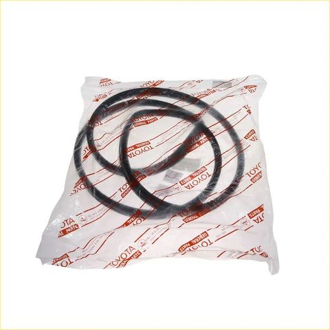 Black rubber rear windshield weatherstrip gaskets for toyota hilux 2-door 1979-1983 in red toyota bag