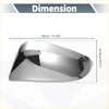 Chrome plated rearview mirror cover cap for toyota hilux 2015-2020 with sleek curved chrome finish
