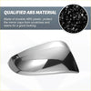 Shiny chrome-finished abs plastic side mirror cover cap protecting original housing for toyota hilux 2015-2020