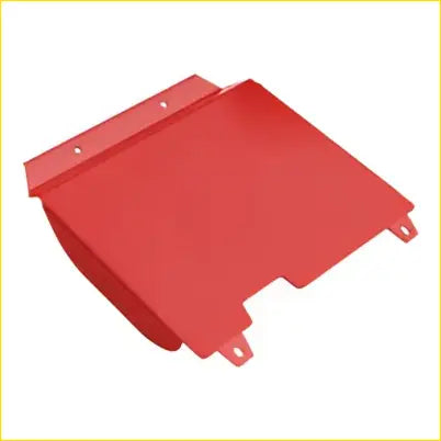 Red plastic bash plate with molded edges and mounting tabs for toyota hilux 2001-2004 ifs front guard protection