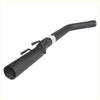 Black matte finished metal redback 2.5 inch catback exhaust pipe with curved design and two mounts for holden commodore ute