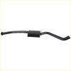Black metal redback 2.5 inch catback exhaust with central muffler housing for holden statesman 1990 to 1995
