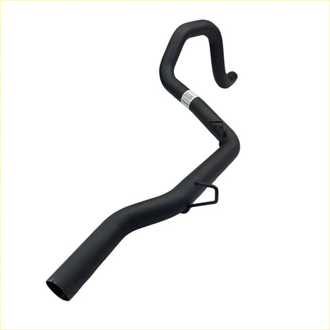 Black matte metal redback 2.5 inch tail pipe with curved design and brackets for ford falcon ea eb ed el ef au sedan