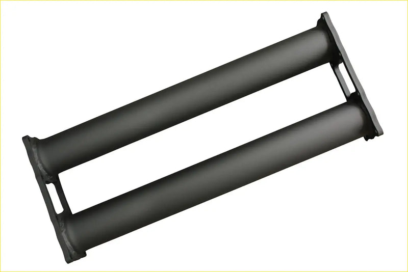 Black dual roller conveyor component with matte finish and metal build for redback 4x4 muffler sound option