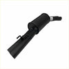 Black matte redback exhaust muffler for holden commodore 5.7l v8 vt vx vy vz and vz v6 showing back side with dual inlets