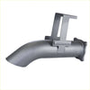 Gray metallic redback extreme duty 4 inch dpf back exhaust with bracket for toyota landcruiser 79 back side