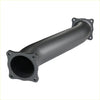 Black metal exhaust pipe with flanged ends from redback extreme duty 4 inch turbo back exhaust for toyota landcruiser 79
