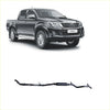 Black metallic redback extreme duty exhaust system for toyota hilux 3.0l d4d shown from the back side