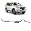 Silver metallic redback extreme duty exhaust system backside for toyota land cruiser prado 120 150 series 1kd-ftv