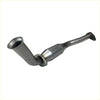 Silver metallic catalytic converter with flanged ends and engraved numbers for redback manifold back exhaust ford au au sedan