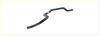 Black rubber coolant hose with metal clamps for redback performance exhaust system ford falcon 03 1992 back side