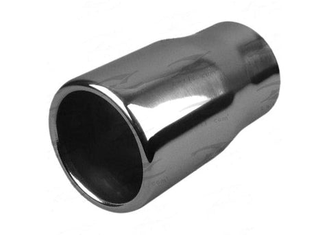Redback Exhaust Tip SS Straight Cut Rolled 50x63x150mm