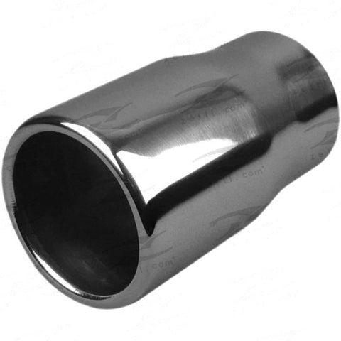 Redback Exhaust Tip SS Straight Cut Rolled 63x75x125mm