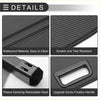 Black carbon fiber textured retractable cargo cover with waterproof sunshade and screw handle for Toyota RAV4 boot