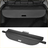 Black fabric trunk liner with textured weave and handle for easy use in retratable cargo cover for toyota rav4 boot