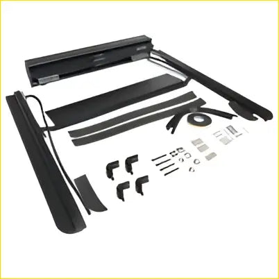 Black plastic trim kit showing back side for car window seals fit retractable roller shutter tonneau nissan navara np300