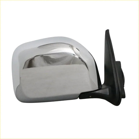 Right electric door mirror for toyota hilux 4wd 1997-2005 with chrome finish and black mounting bracket