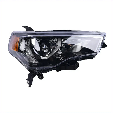 Right led headlight assembly for toyota 4runner 2021–2024 with clear lens black housing and orange turn signal